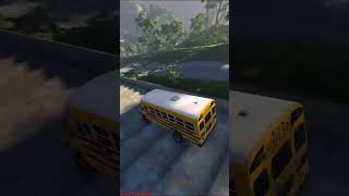 SCHOOL BUS ON EXTREME DOWNHILL BUMP TRACK
