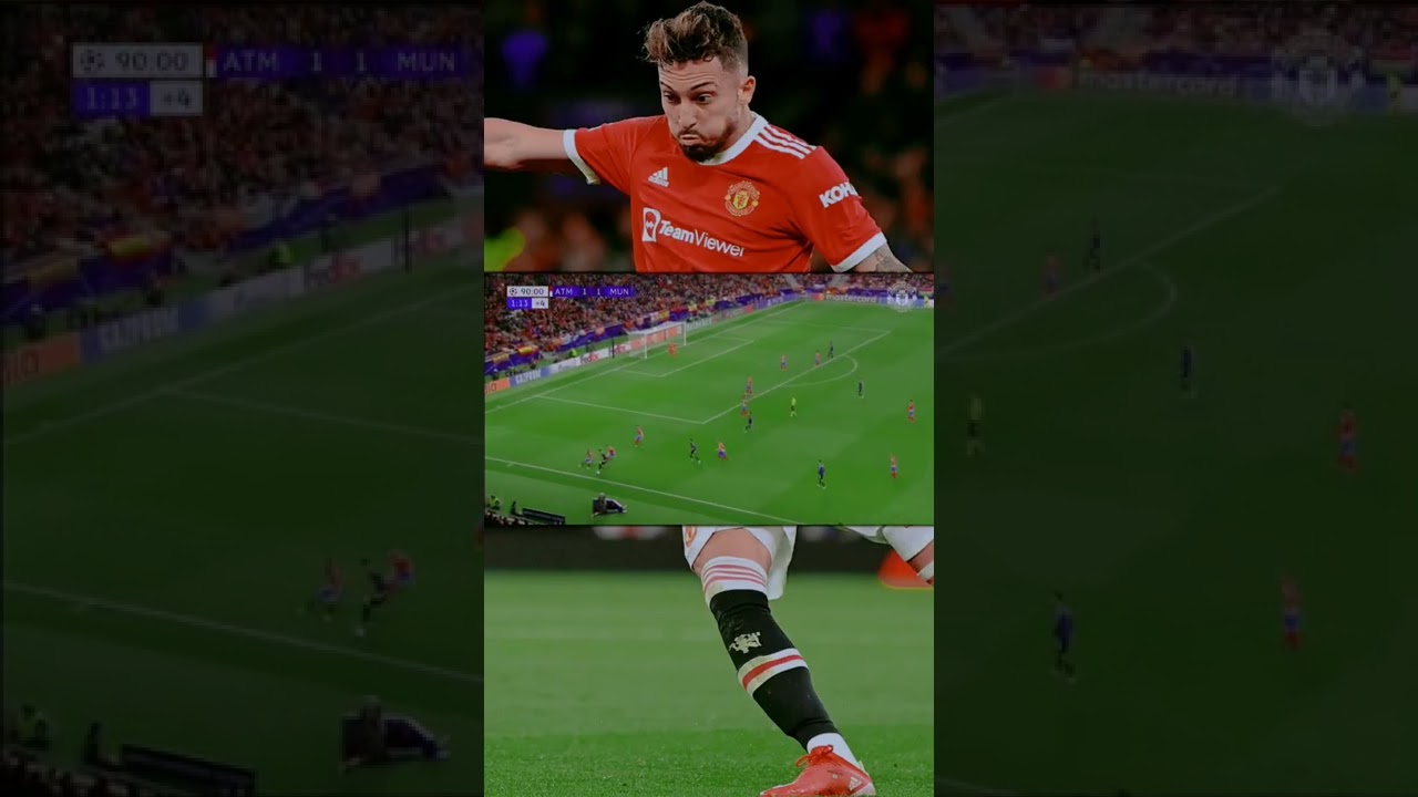 A bit of trickery from telles🔴 MANCHESTER UNITED VS ATLETICO MADRID 