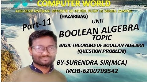 Part -11 basic theorem reviews and question types by Surendra sir