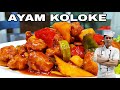 Ayam kolokeasam manis  style chinese food  ala nanang kitchen