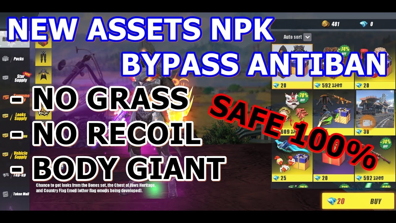 NEW ASSETS.NPK BYPASS ANTIBAN ROS MOBILE - NO GRASS & BODY GIANT [ NEW AURA  RARE ] - 