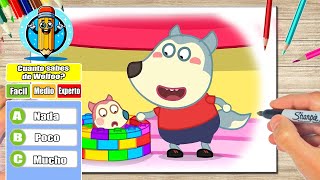Dibuja a WOLFOO | ¿Cuanto Sabes de WOLFOO ❓ | QUIZ | Para NIÑOS | DibujArteMania 🎨