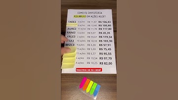COMO INVESTIR 1000 MIL REAIS EM AÇÕES #bolsadevalores #ações #dividendos#rendaextra #acoesdividendos