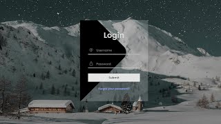 How to Create Login Form with Background Image in Html