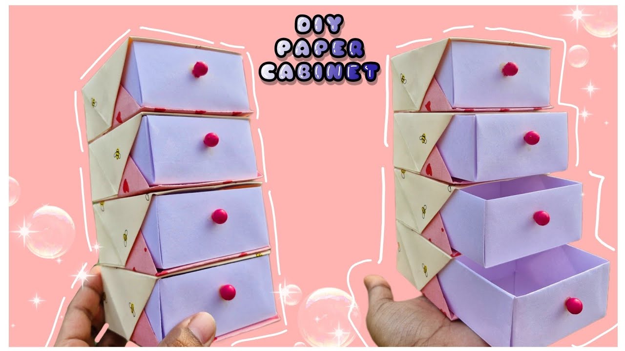 DIY paper DIY table organiser/ DIY desk decor with