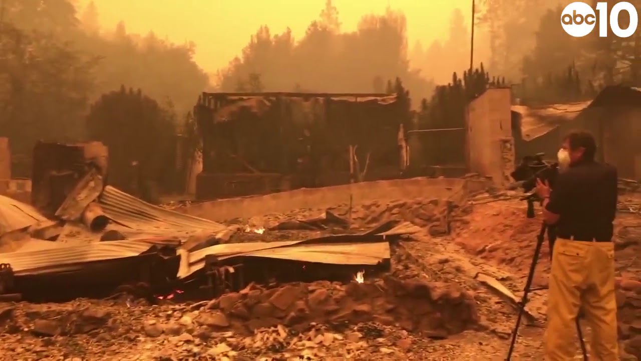California Wildfires The Bear Fire destroys a Berry Creek home in