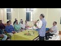 Talk on "Role of employees in the workplace" by Prof. Kamakhi Prasad Dash