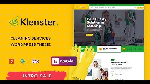 Klenster - Cleaning Services WordPress Theme | Free Download