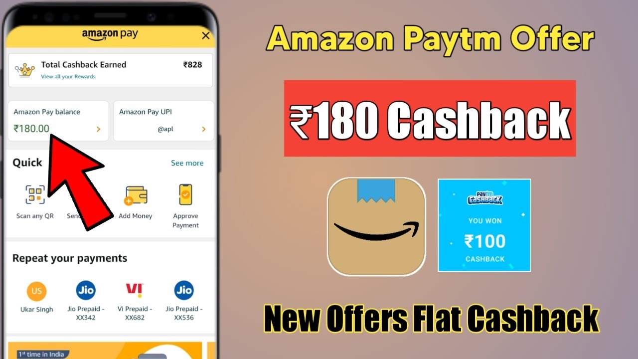 Amazon Huge Loot Flat ₹180 Cashback | New Offers Today | New Send Money Offer