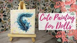 barbie canvas painting