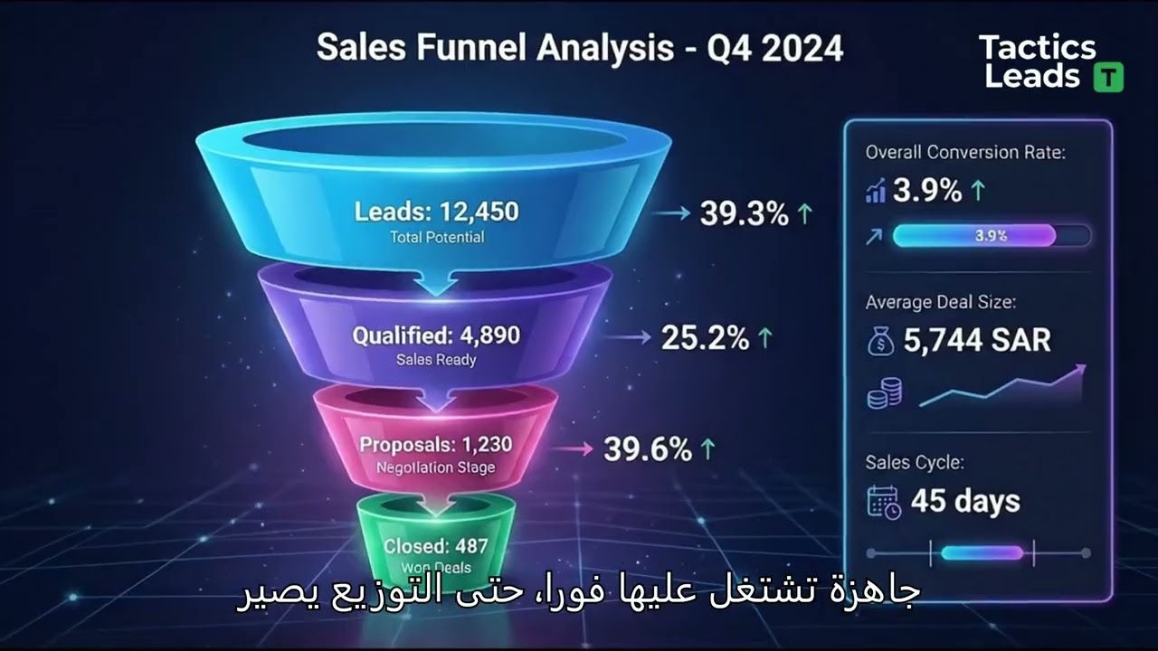 Sales Intelligence Platform في السعودية Market Mapping من Tactics Leads