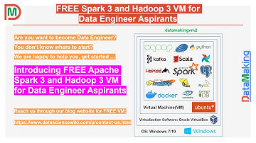 Introduction to FREE Spark 3 and Hadoop 3 VM for Data Engineer Aspirants |Data Making|DM| DataMaking