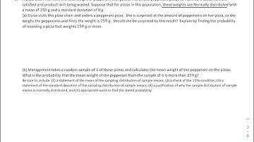Statistics Unit 6 Test Review KEY #8