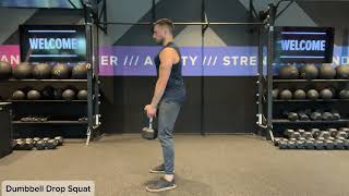 Dumbbell Drop Squat