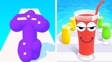 Tall man run VS Juice run gameplay MAX LEVEL! Walkthrough Video Best Free Game iOS, Android