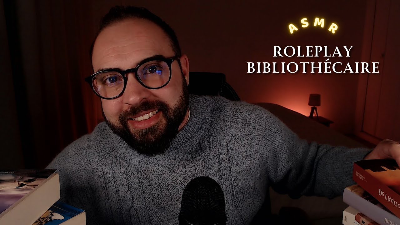 ASMR Roleplay Bibliothécaire (Page Turning, Tapping, Sticky) 🤓📚