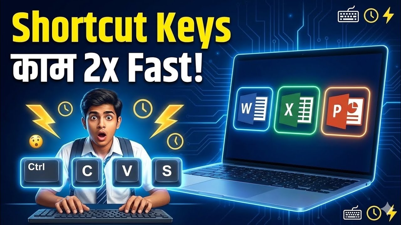 Office World Shortcut Keys | MS Word, Excel, PPT | Marathi