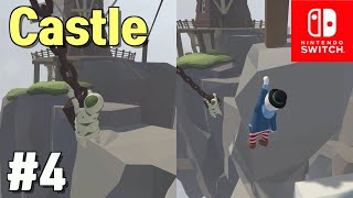 Human fall flat (2 players coop) play walkthrough #4 : Castle