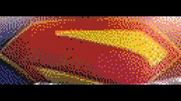 Superman Pixel Art - Minecraft - Part. 1