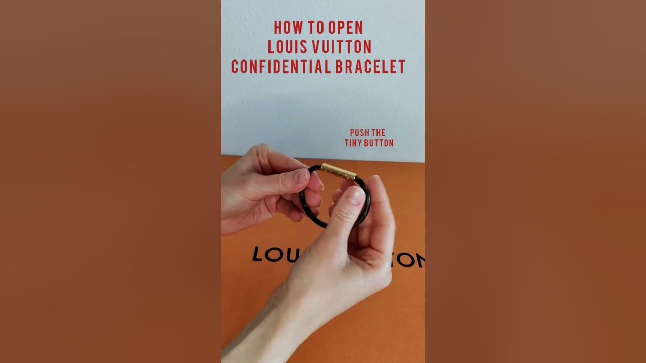 How to open Louis Vuitton bracelet? #shorts #louisvuitton 