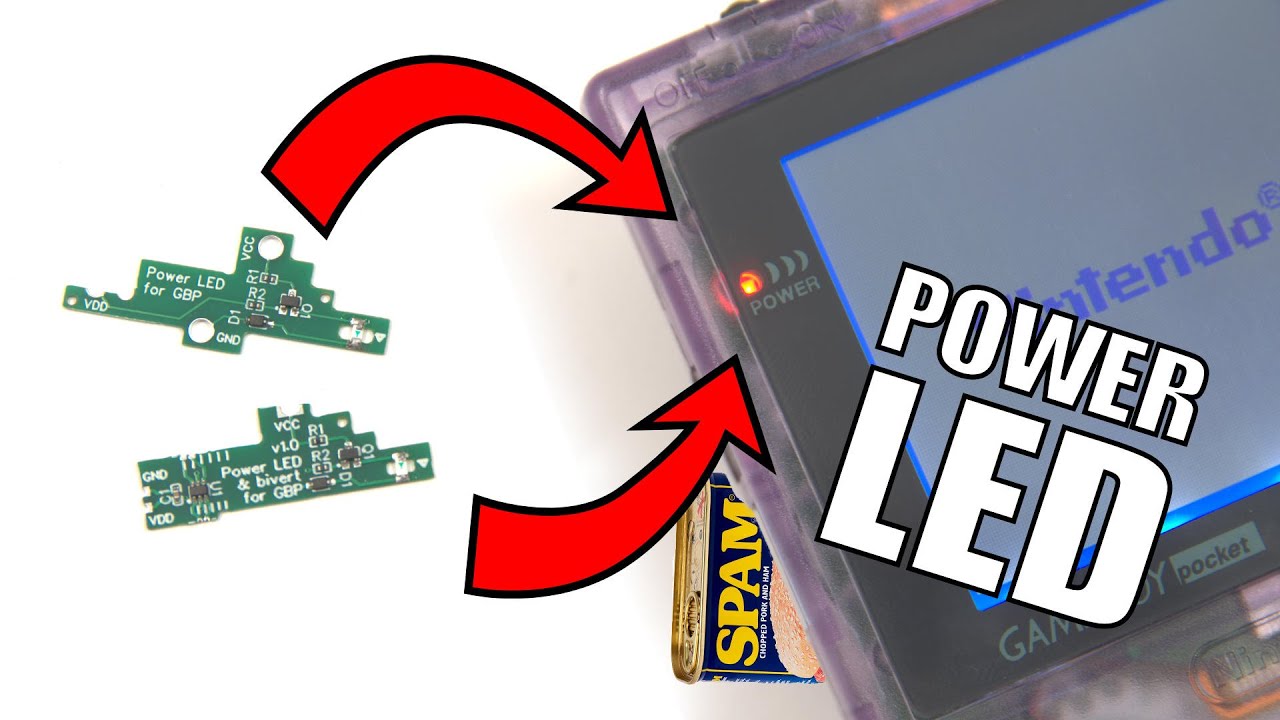 Instala un indicador LED de batería y el bivert facilmente en una GameBoy Pocket