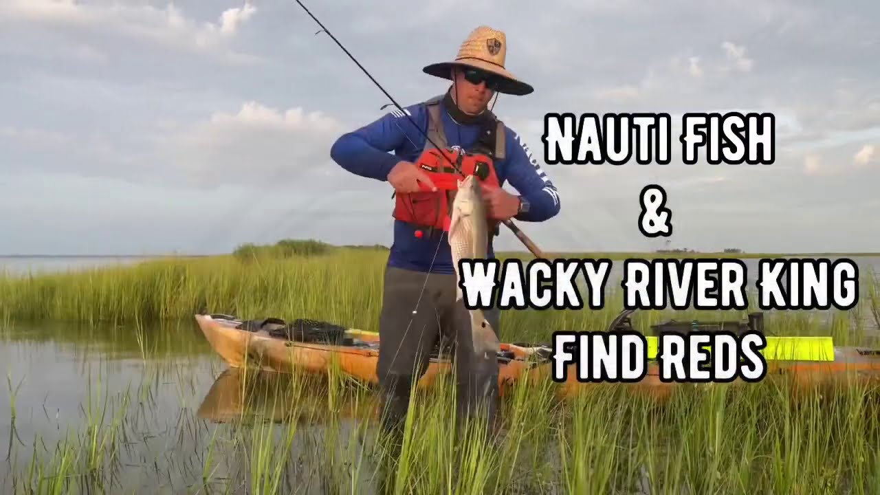 NautiFish & Wacky River King Kayak Fishing / Virginia / Red drum