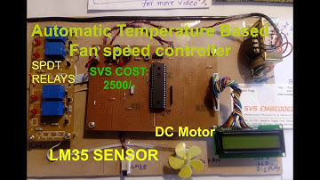 Automatic Temperature Based Fan speed controller