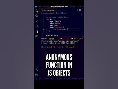 😍😍 Perfectly use Anonymous Function in JavaScript Objects! #shorts # ...