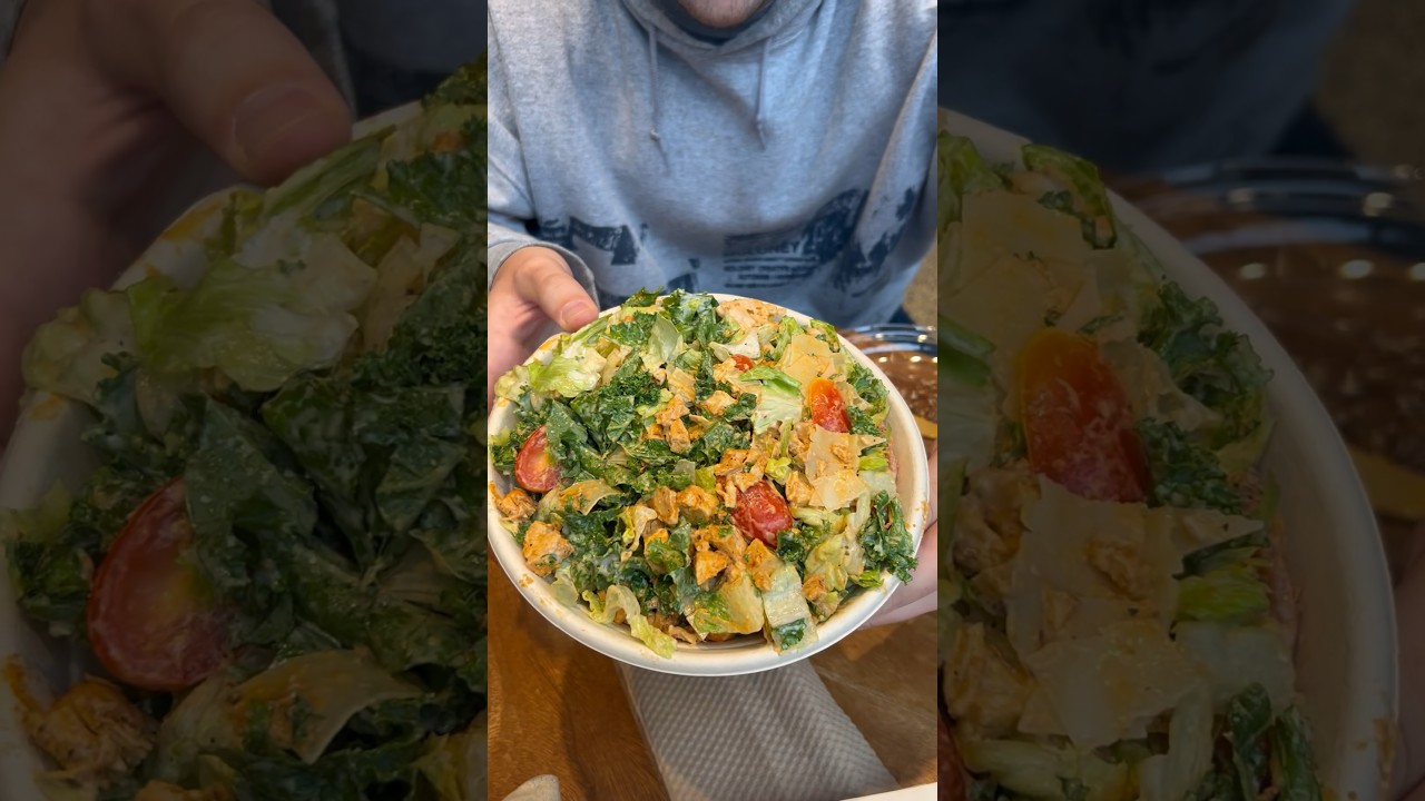 Trying out Overgreens salad chain in New York City! Very good and gluten free. food salad