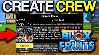 HOW TO MAKE CREW LOGO IN BLOXFRUIT FULL DETAILED TUTORIAL 