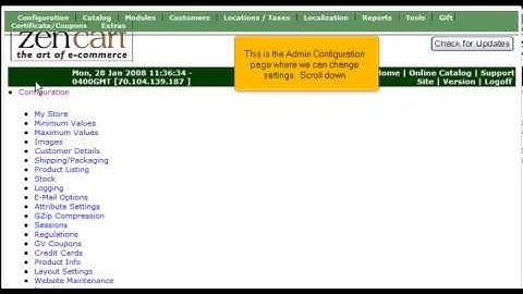 How to change your admin password in ZenCart