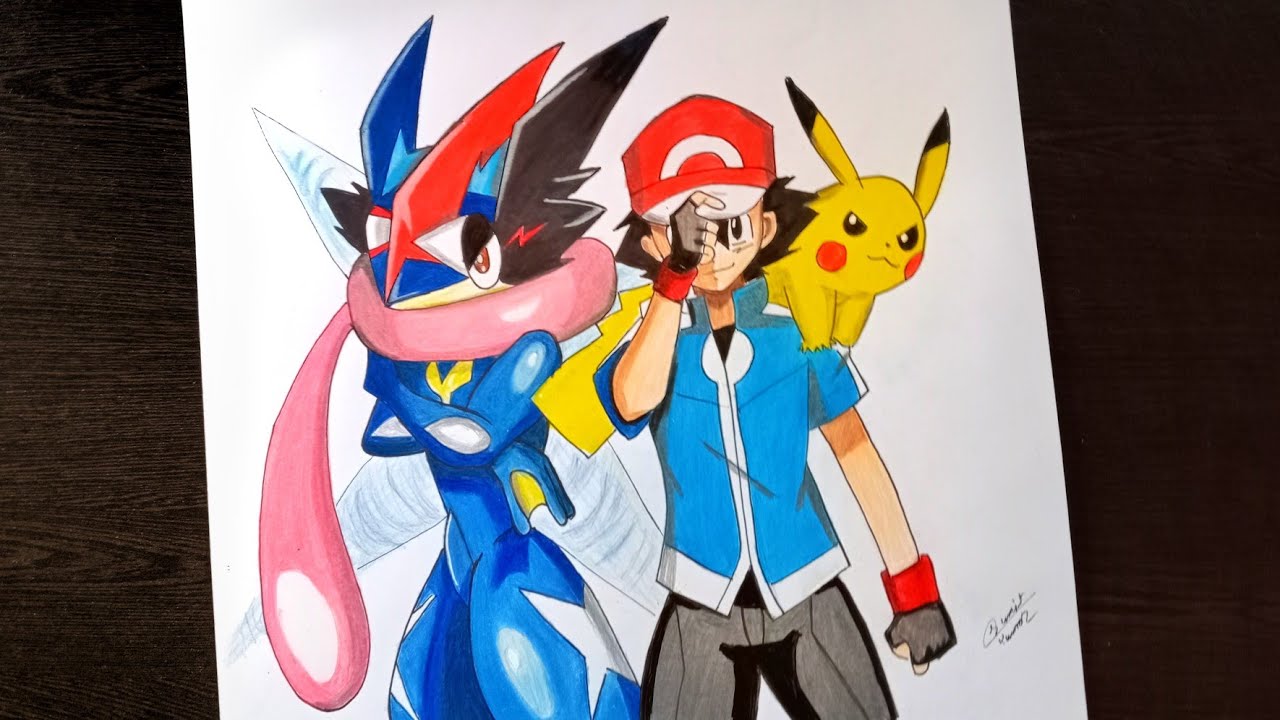 Ash & Pikachu - Desenho de endo_ - Gartic