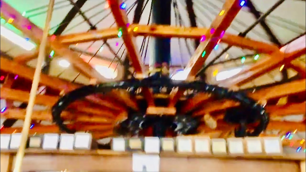 Christmas season ride on the Carousel Of Happiness