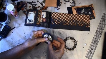 Envelope Mini album tutorial with Steampunk Spells collection part 9