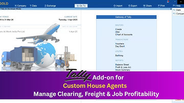 Tally Add-on for Custom House Agents | Manage Clearing, Freight & Job Profitability