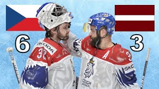 MS v hokeji 2019 Česko - Lotyšsko 6 : 3 sestřih