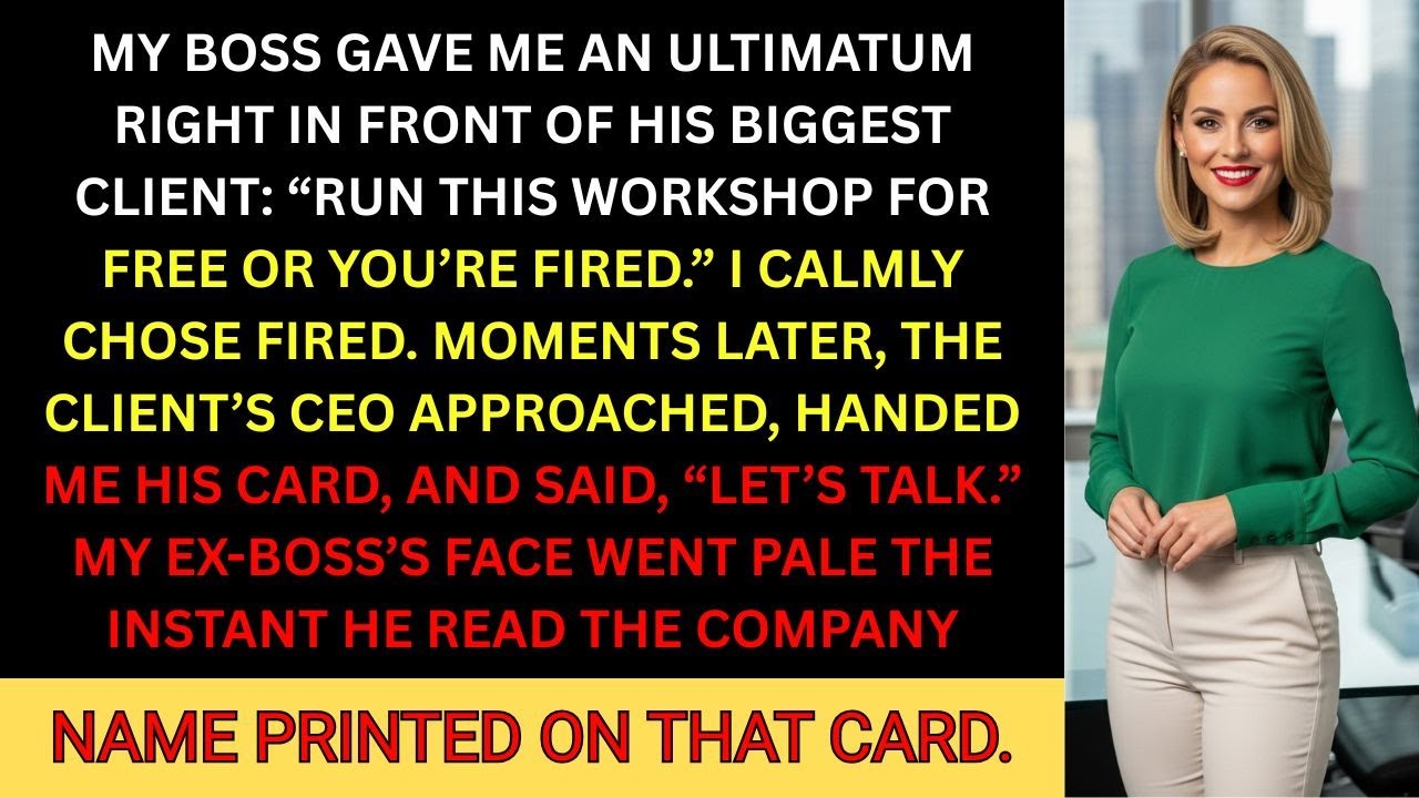 My Boss Fired Me for Refusing Free Work—The Client’s CEO Got Revenge 👀