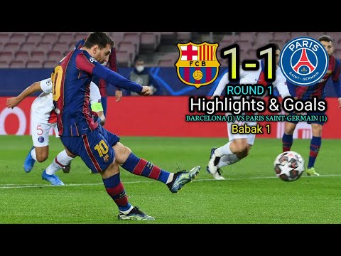 Barcelona vs PSG (1:1) | Messi Penalty | Highlights &amp; all Goal ROUND 1 | liga Champions 2021