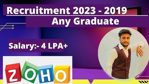 ZOHO Mass Hiring For 2023 2022 2021 2020 2019 Batch | Zoho Recruitment 2023 | Zoho Off Campus Drive