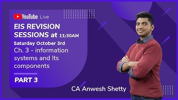 EIS | Ch3 - Part 3 | Revision | Information Systems & its Components | CA Inter | Nov 2020