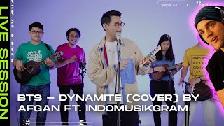 BTS - Dynamite (Cover) By Afgan ft. Indomusikgram Reaction