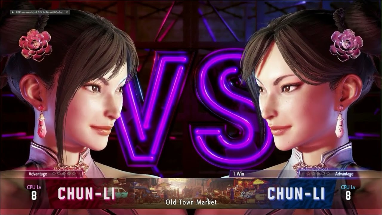 Chun Li Pink vs White swimsuit fight.