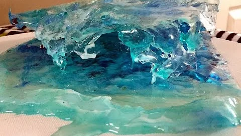 Resin Wave Sculptures Demonstration - 1- Easy to Do