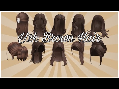 Anime Layered Y2K Messy Popular Girl Hair (Brown) - Roblox