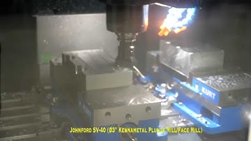 Johnford SV-40 Balancer Frame Heavy Milling Demonstration