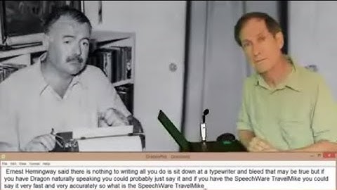 SpeechWare TravelMike Live Dictation Demonstration