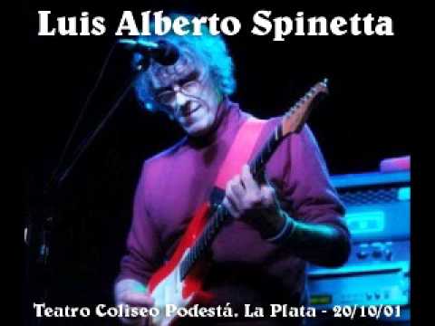 Luis Alberto Spinetta - Teatro Coliseo Podestá, La Plata - 20/10/2001 - YouTube