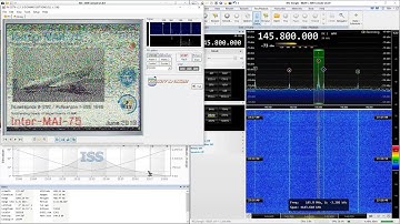 2019-06-06: ISS: SSTV (FM) @ 145.8 MHz (MAI-75) [strong carrier signal but low audio modulation]