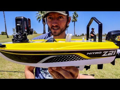 FISHING with a RC BOAT! 