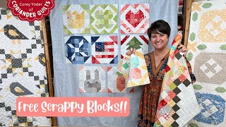 It's a ScrapAPalooza! FREE scrappy quilt blocks galore